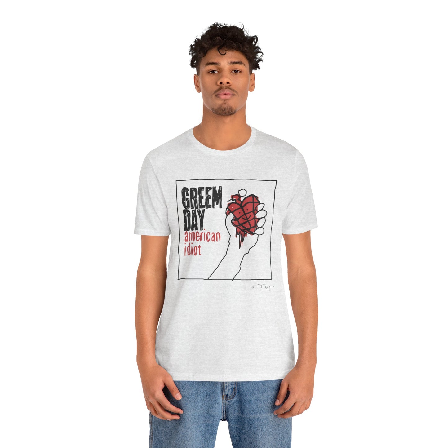 bloody heart grenade usa tee