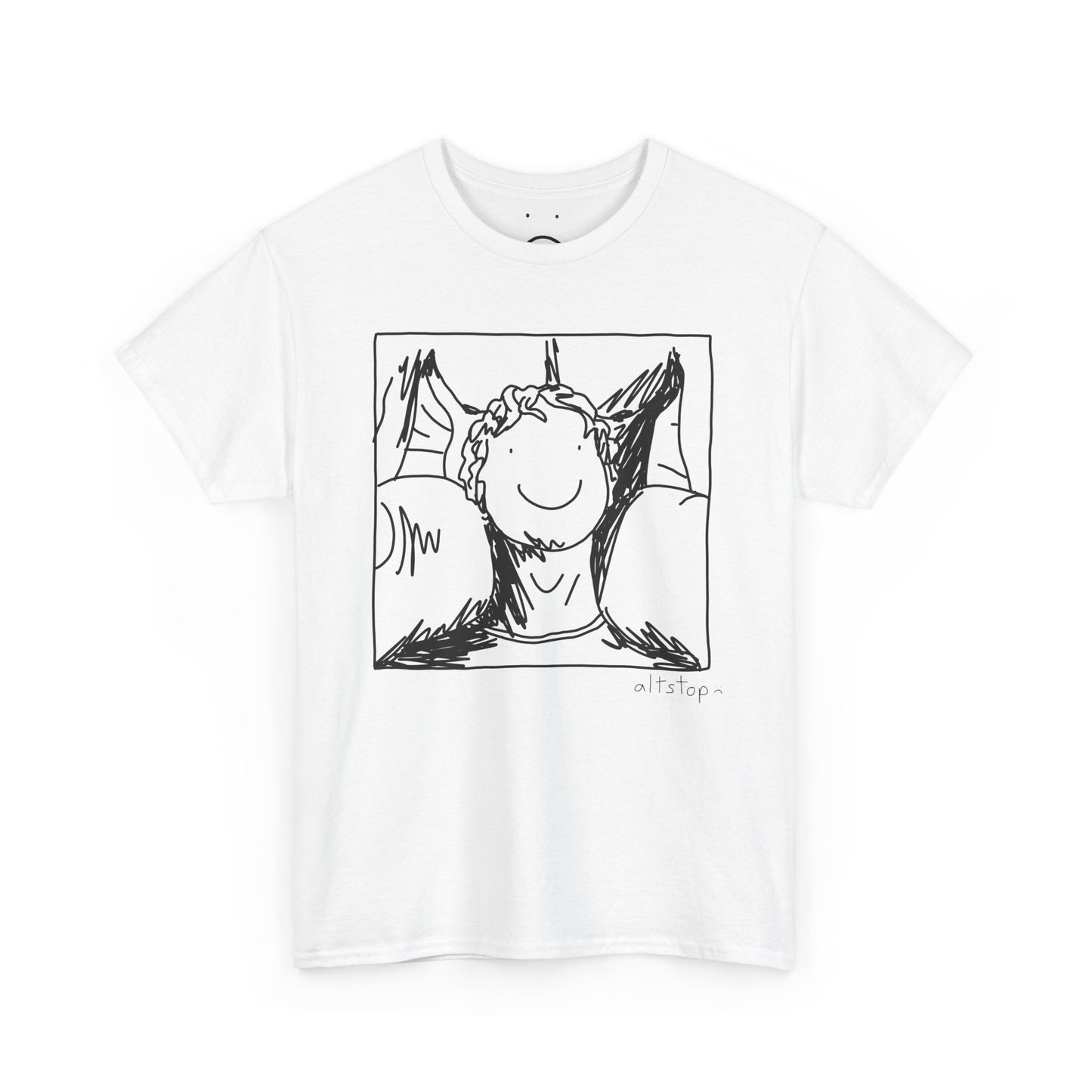 male neck pillow tee