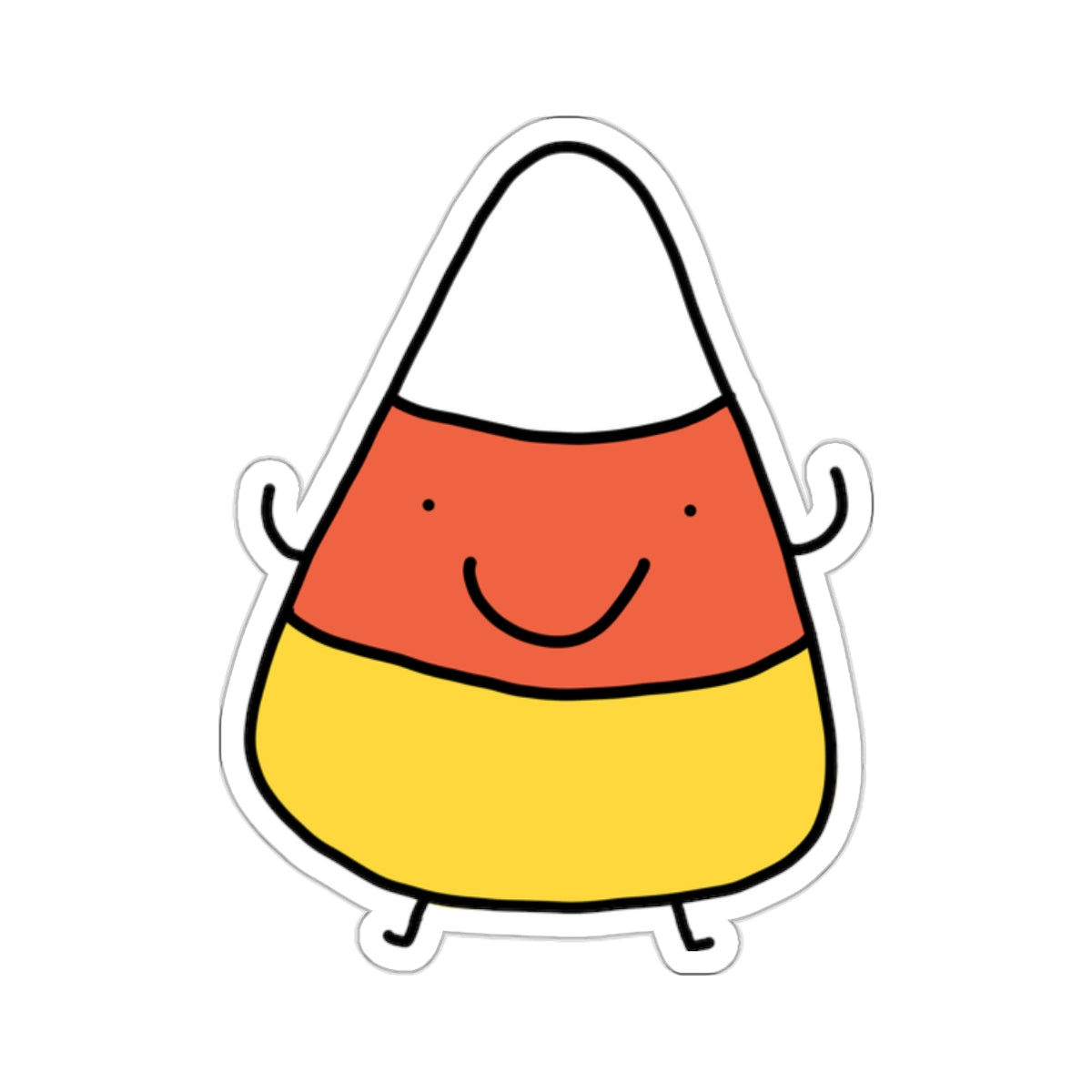 candy corn sticker