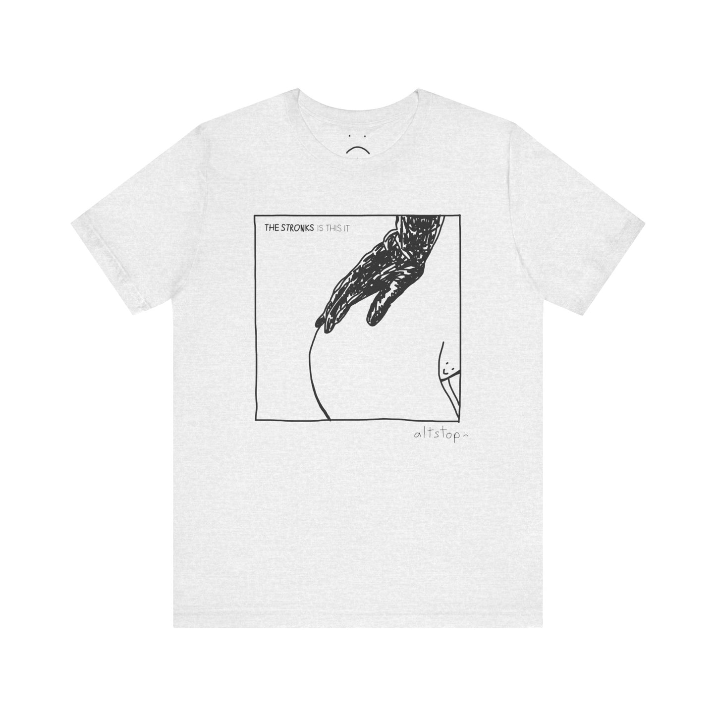 black glove booty fresh outta the shower tee