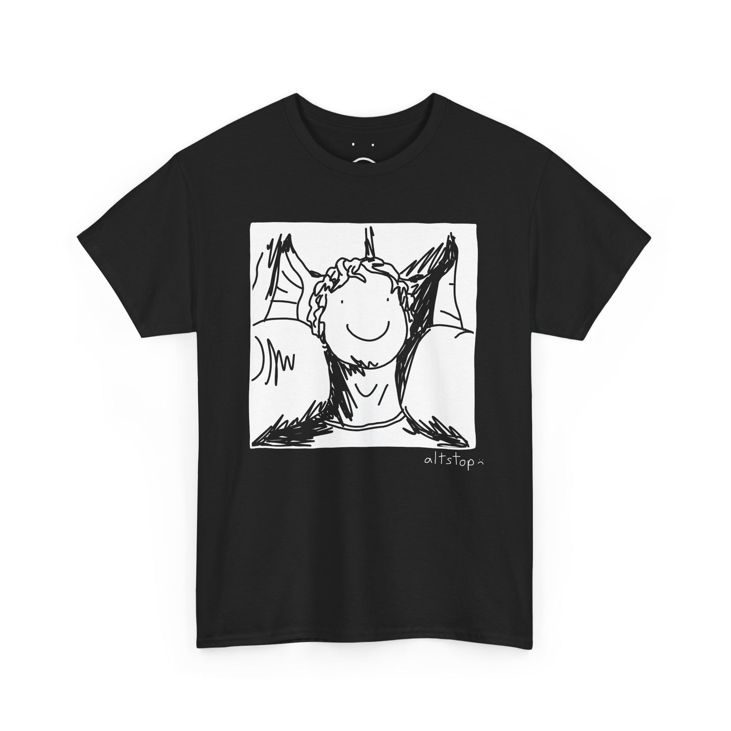 male neck pillow tee
