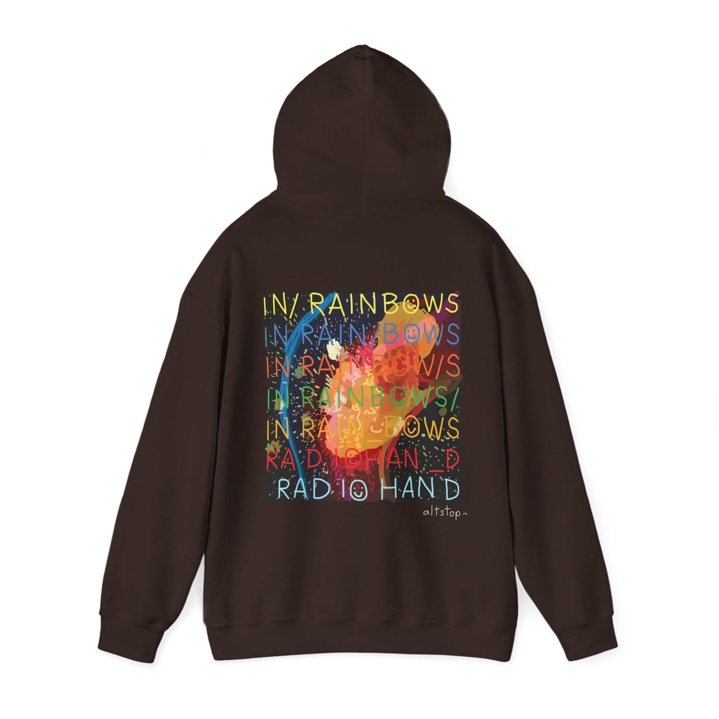 in rainbows hoodie
