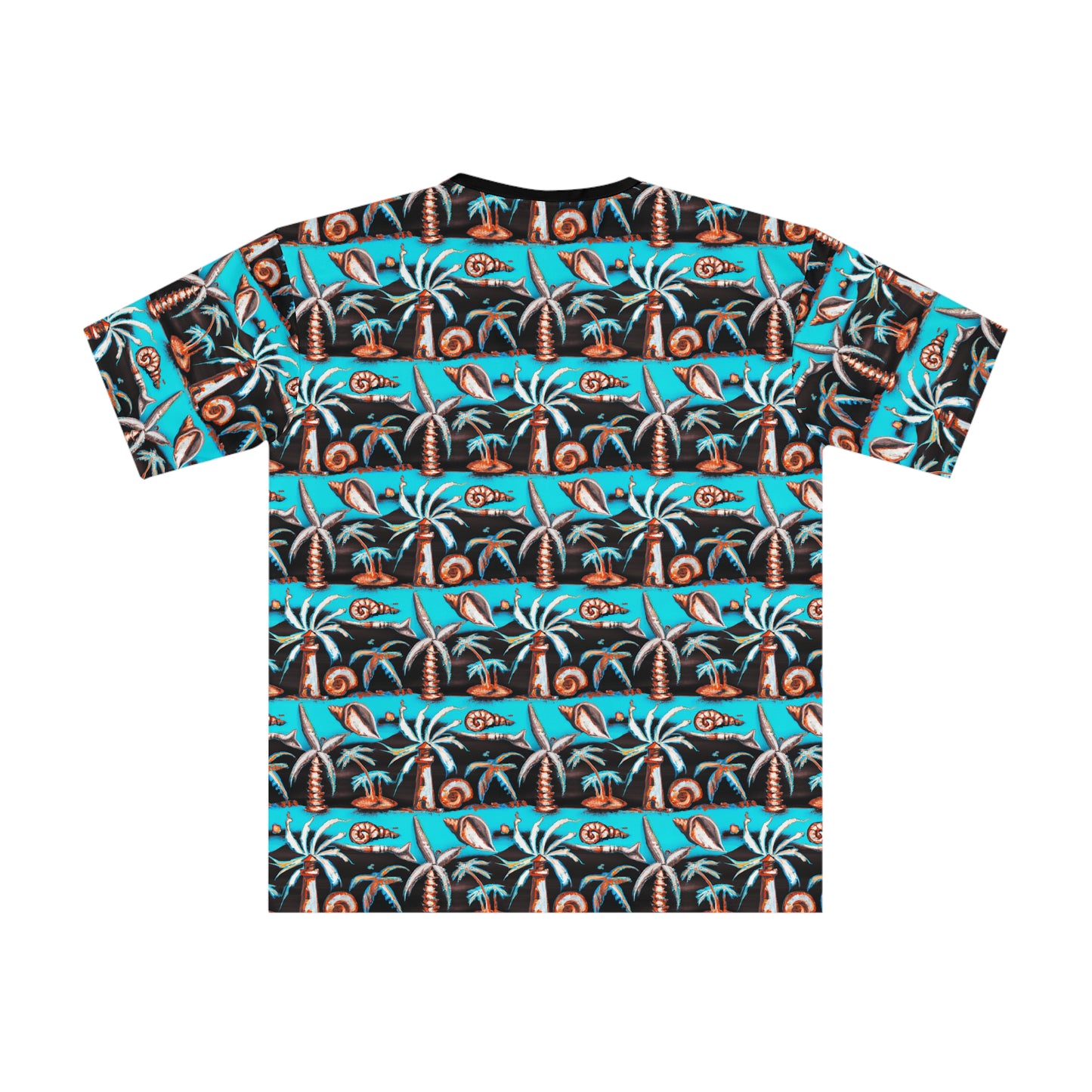 cyan palm tree tee
