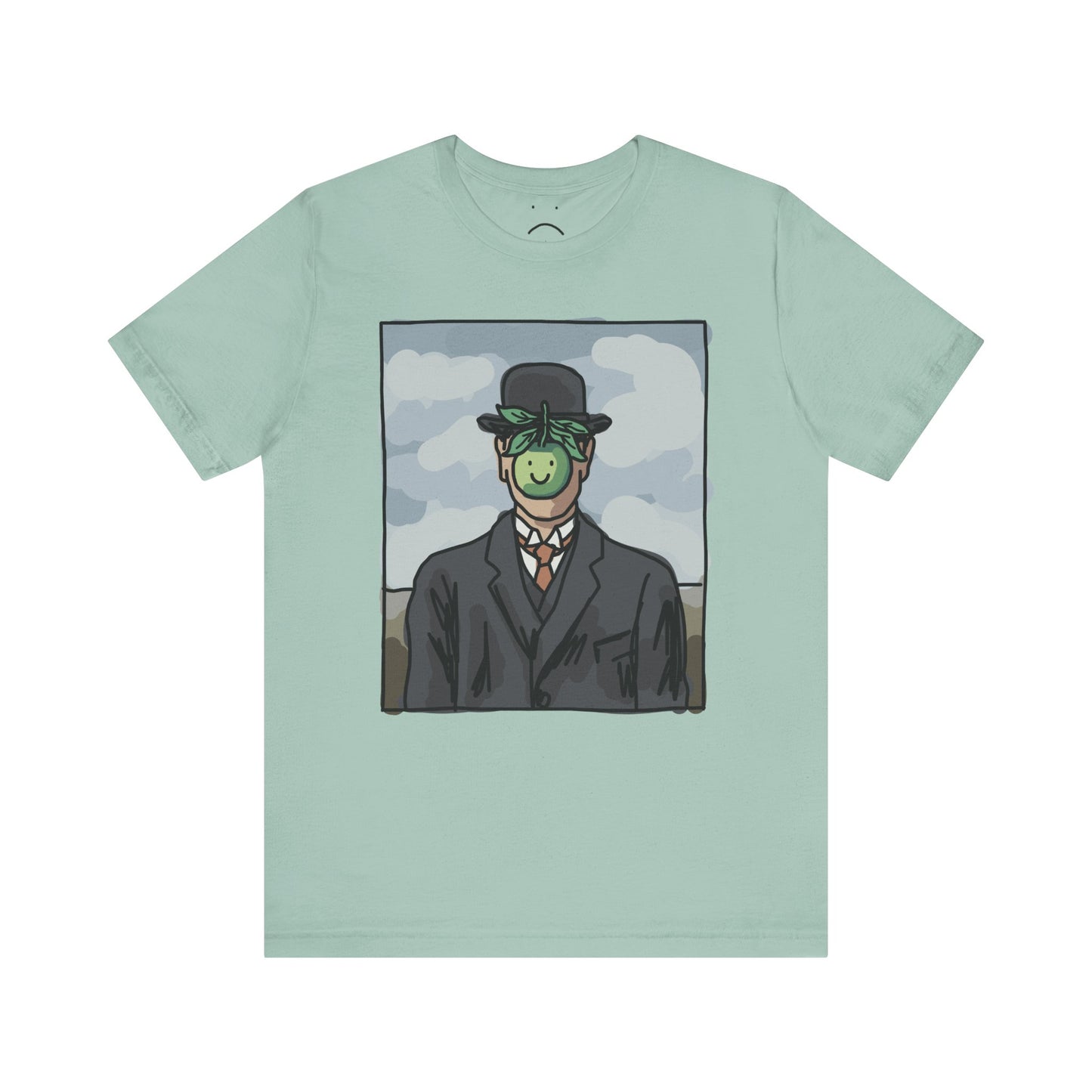 happy apple painting tee