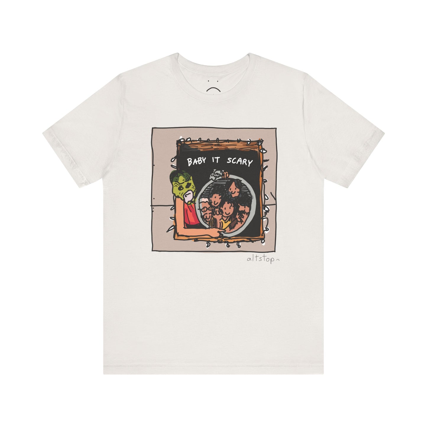 scary fish mask deluxe tee