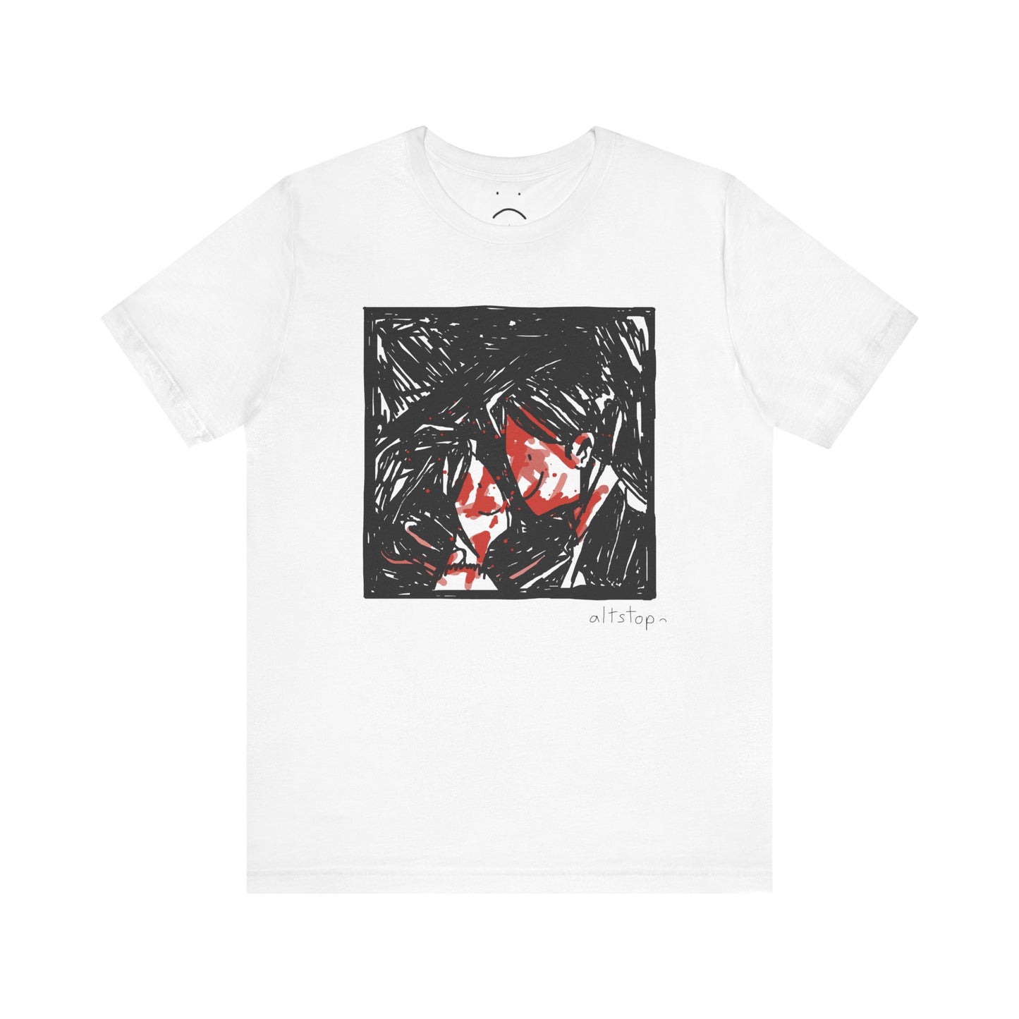 three cheers for smiley romance deluxe tee