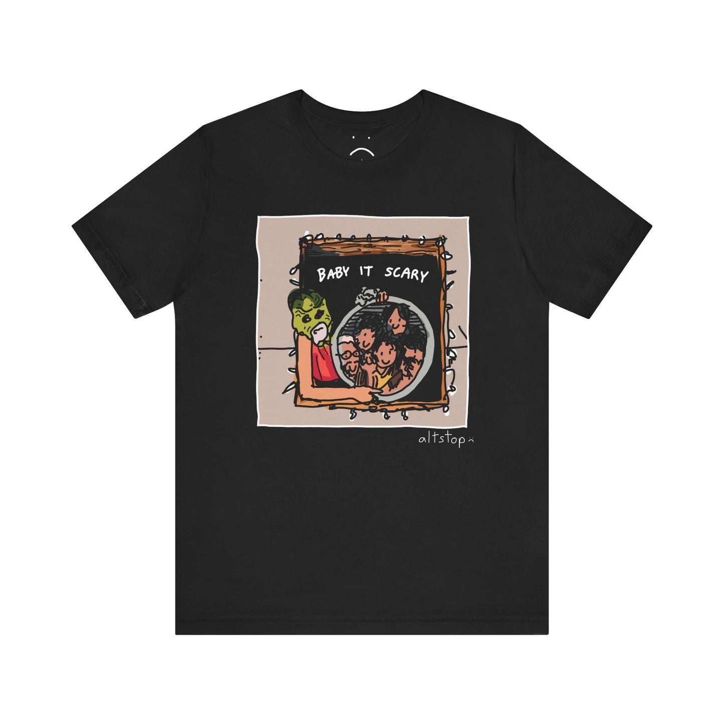 scary fish mask deluxe tee