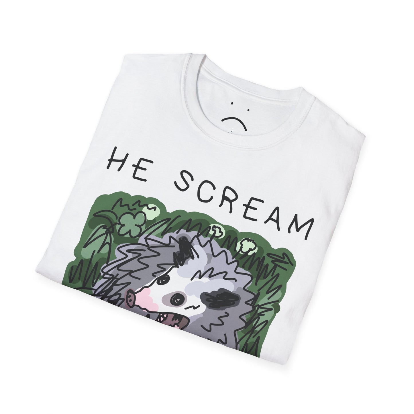 he scream at own ass tee