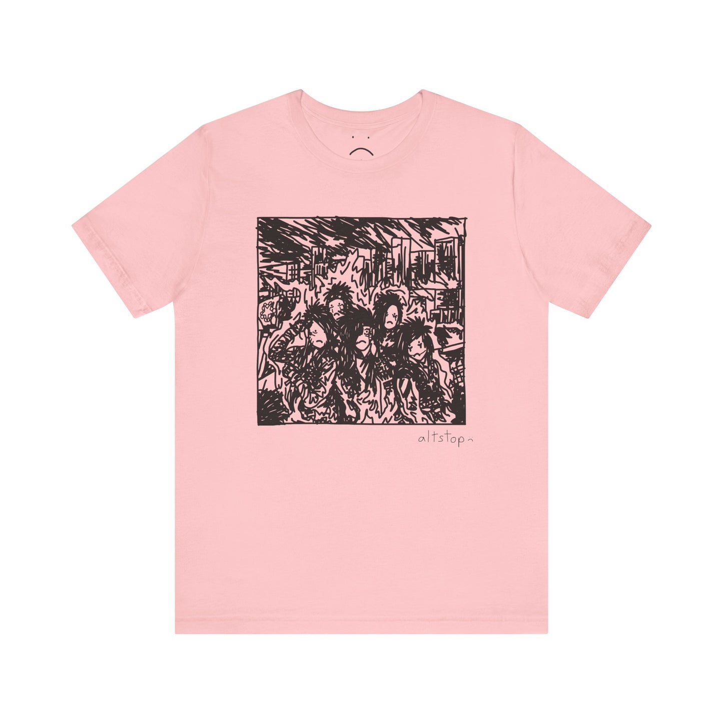 emo gang on fire tee