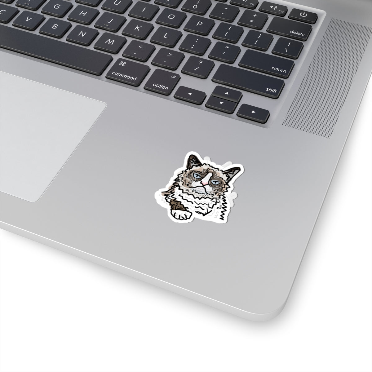 disgruntled feline sticker
