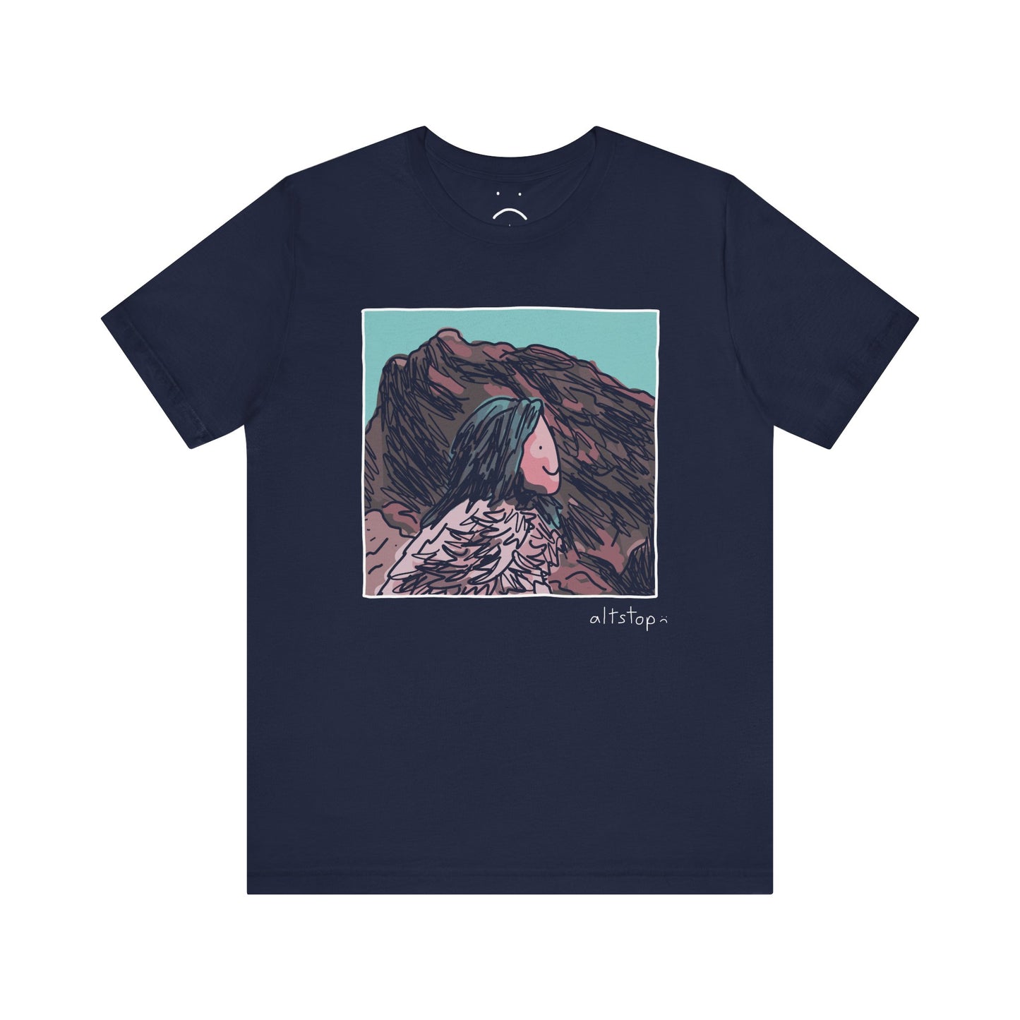 blue hair lands deluxe tee