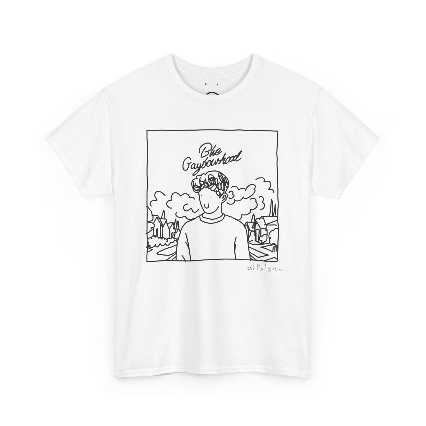 blue gaybourhood tee