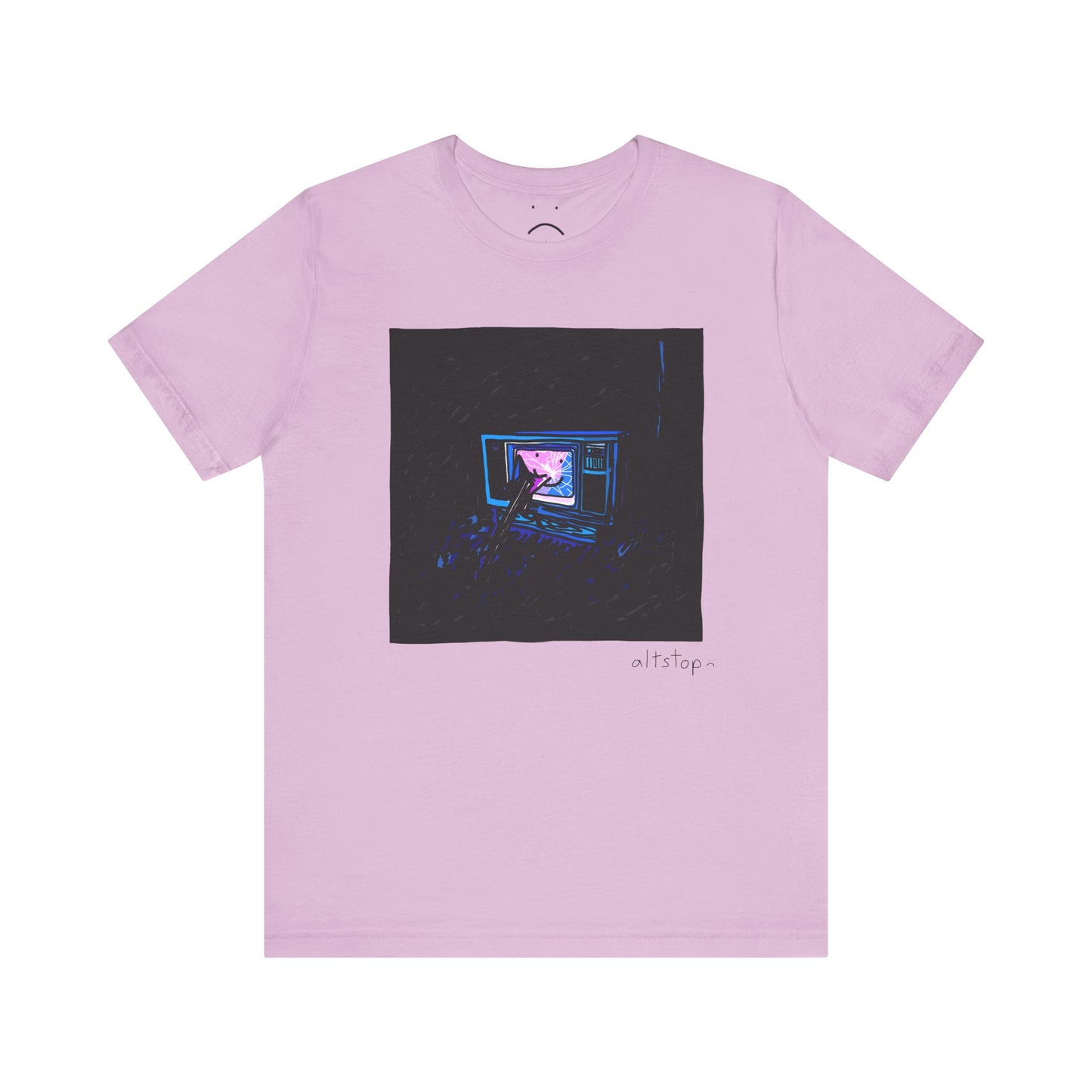 guitar smashed into tv deluxe tee