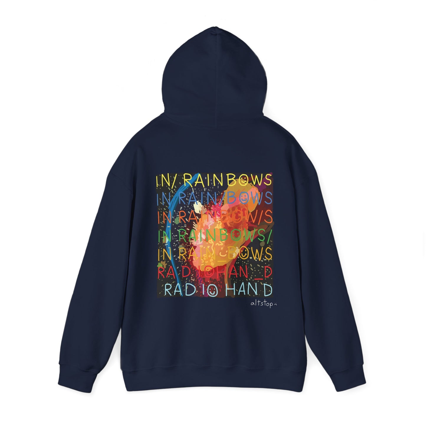 in rainbows hoodie