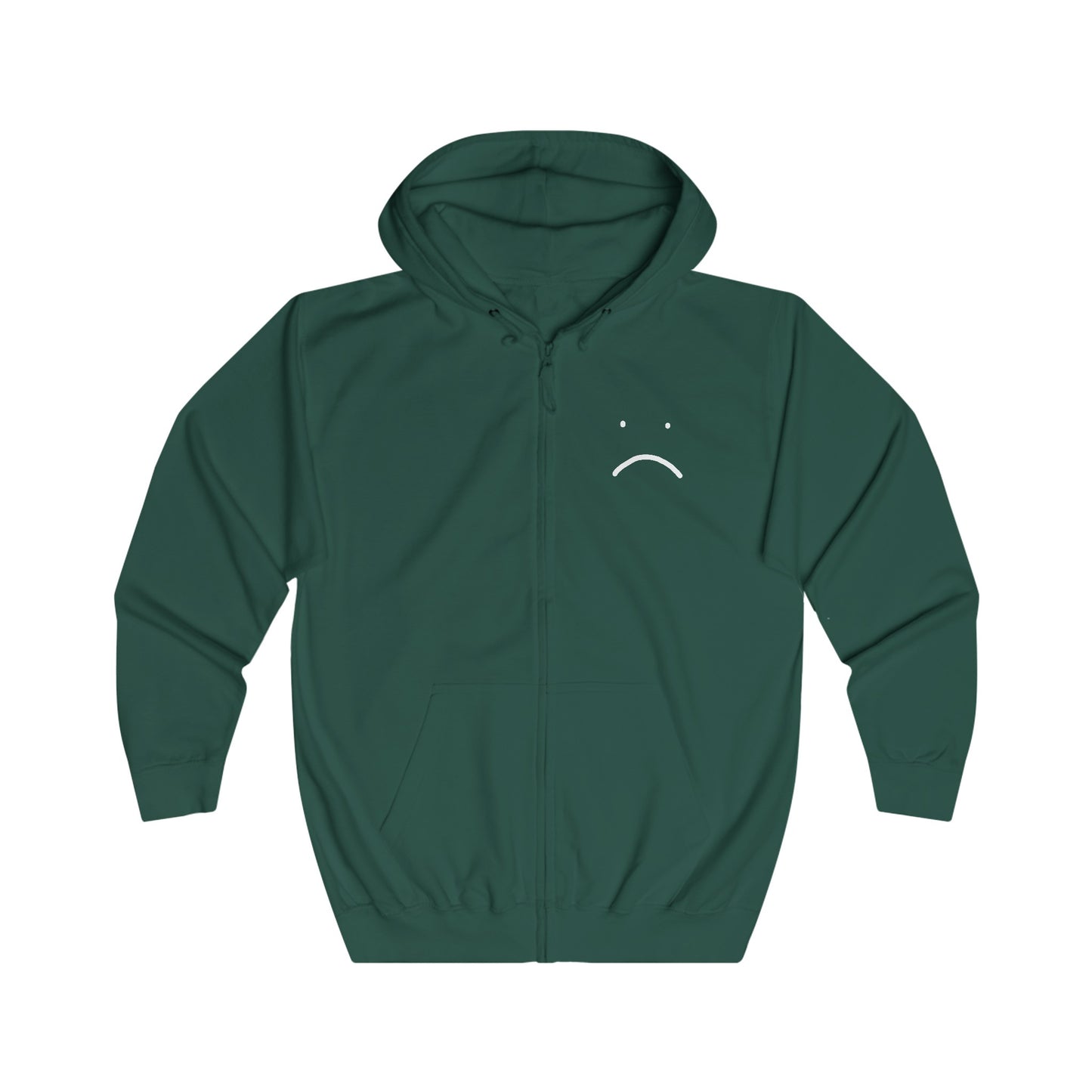bruh zip hoodie