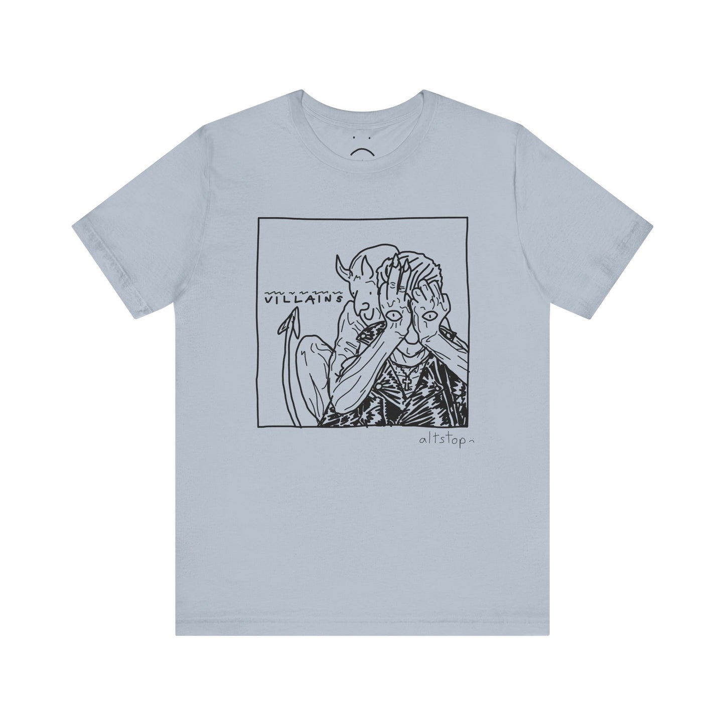 devil with eyeball hands tee