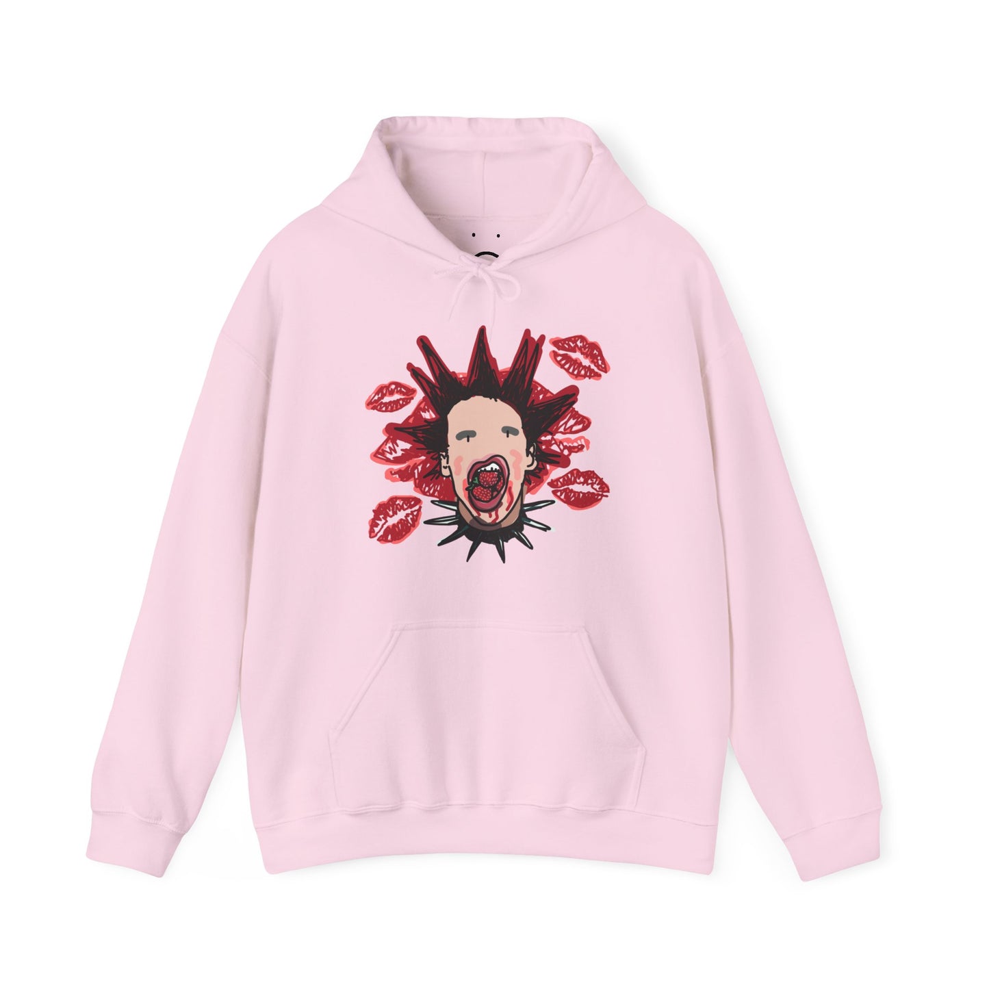 strawberry lipstick hoodie