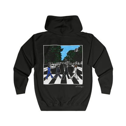 four brits in the crosswalk deluxe zip hoodie