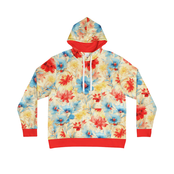 primary color flowers hoodie