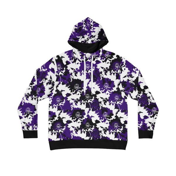 purple warhol flower hoodie