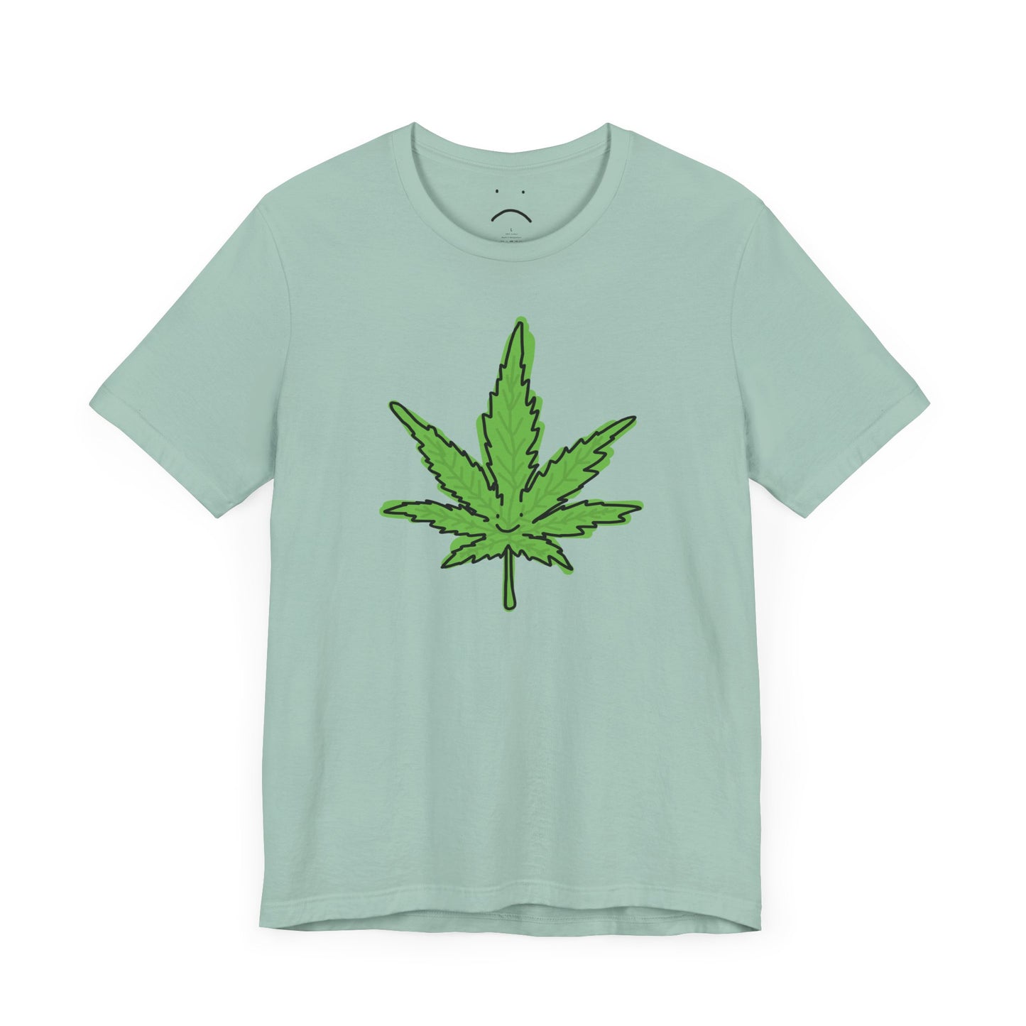 happy weed leaf tee