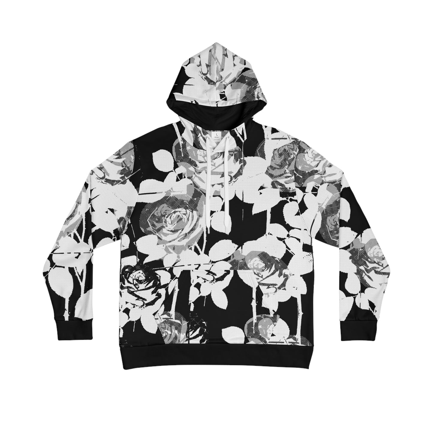 warhol roses hoodie #4