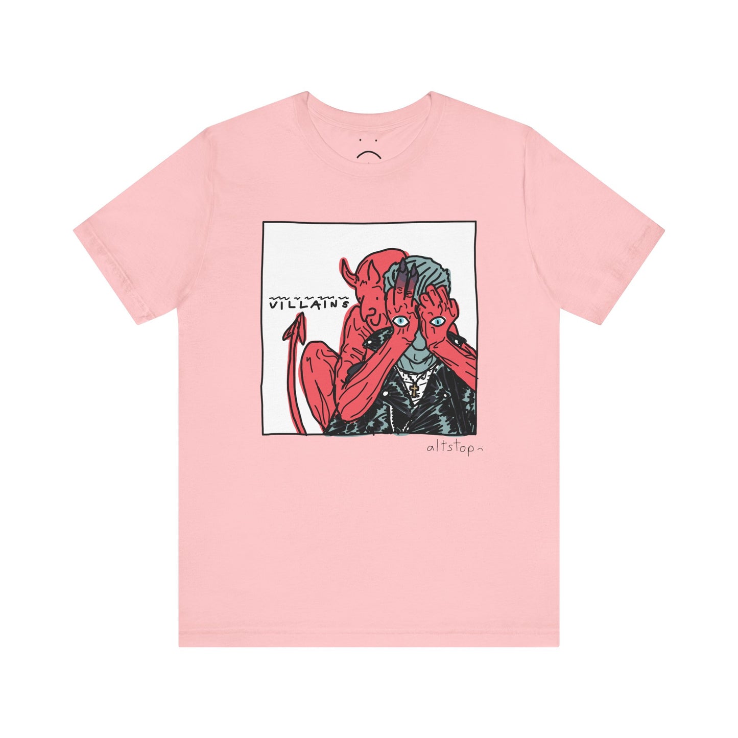 devil with eyeball hands deluxe tee