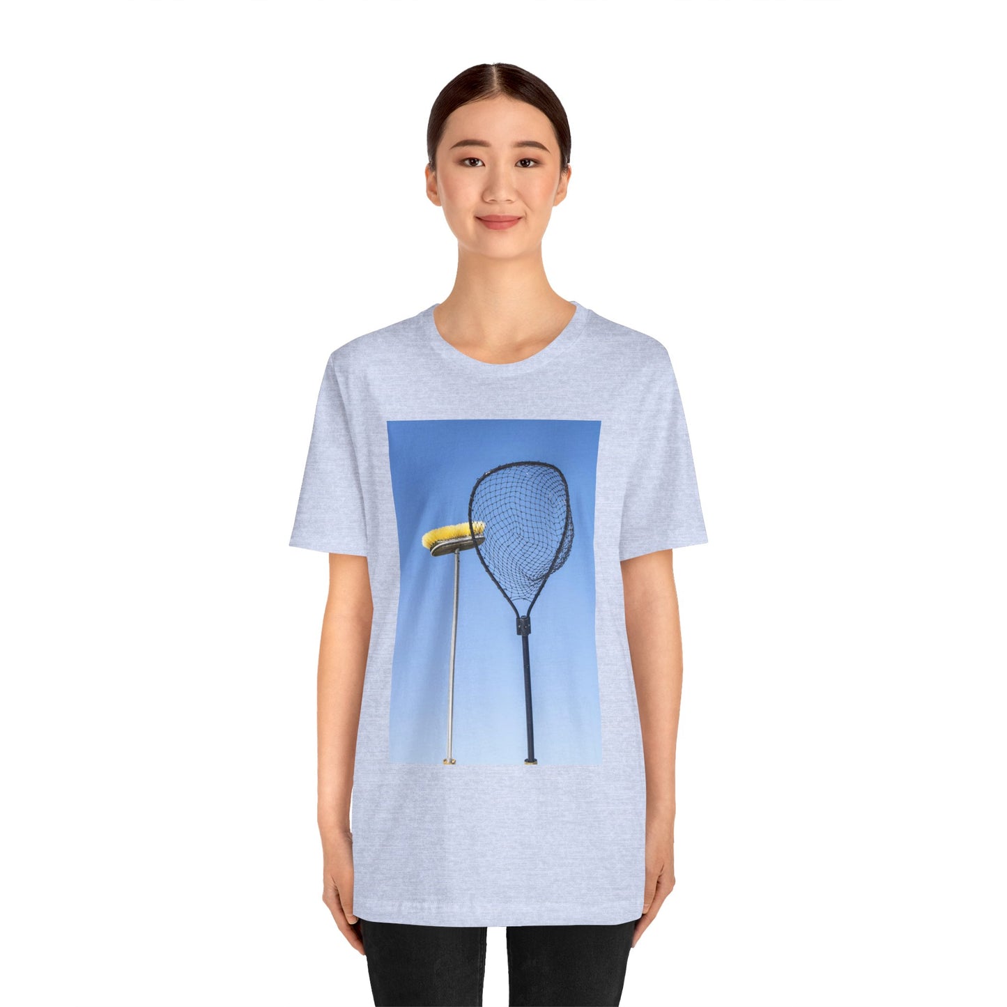 net & broom tee