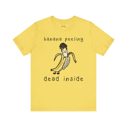 banana peeling dead inside tee