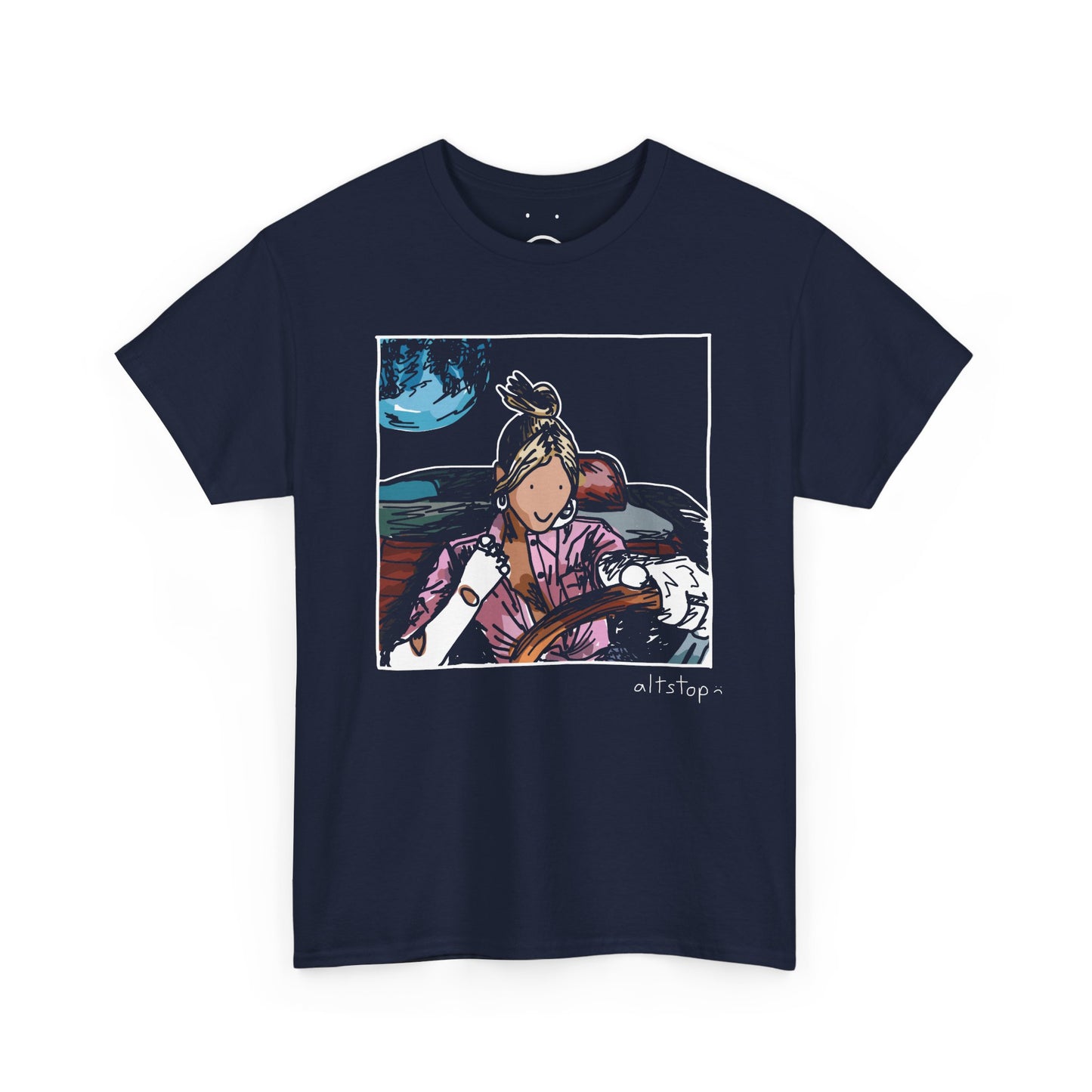 dula peep moon ride deluxe tee