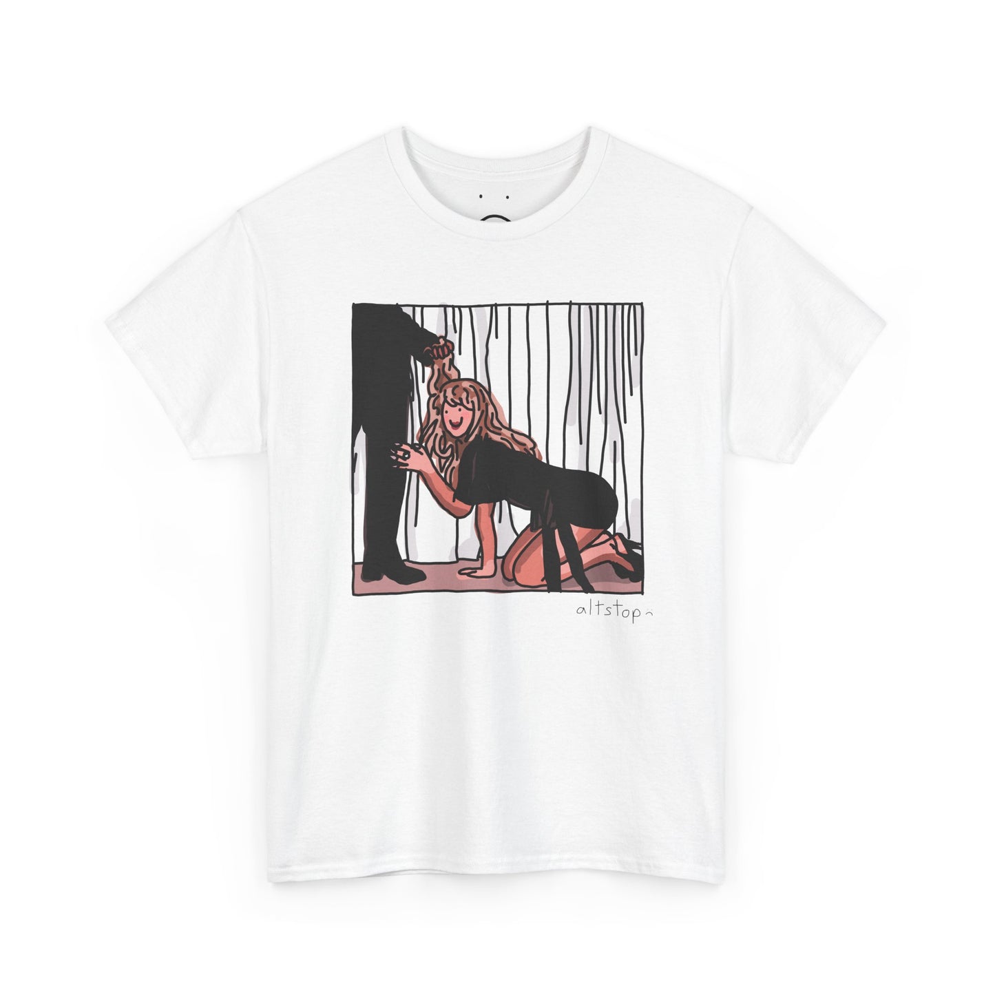 gorl on floor deluxe tee