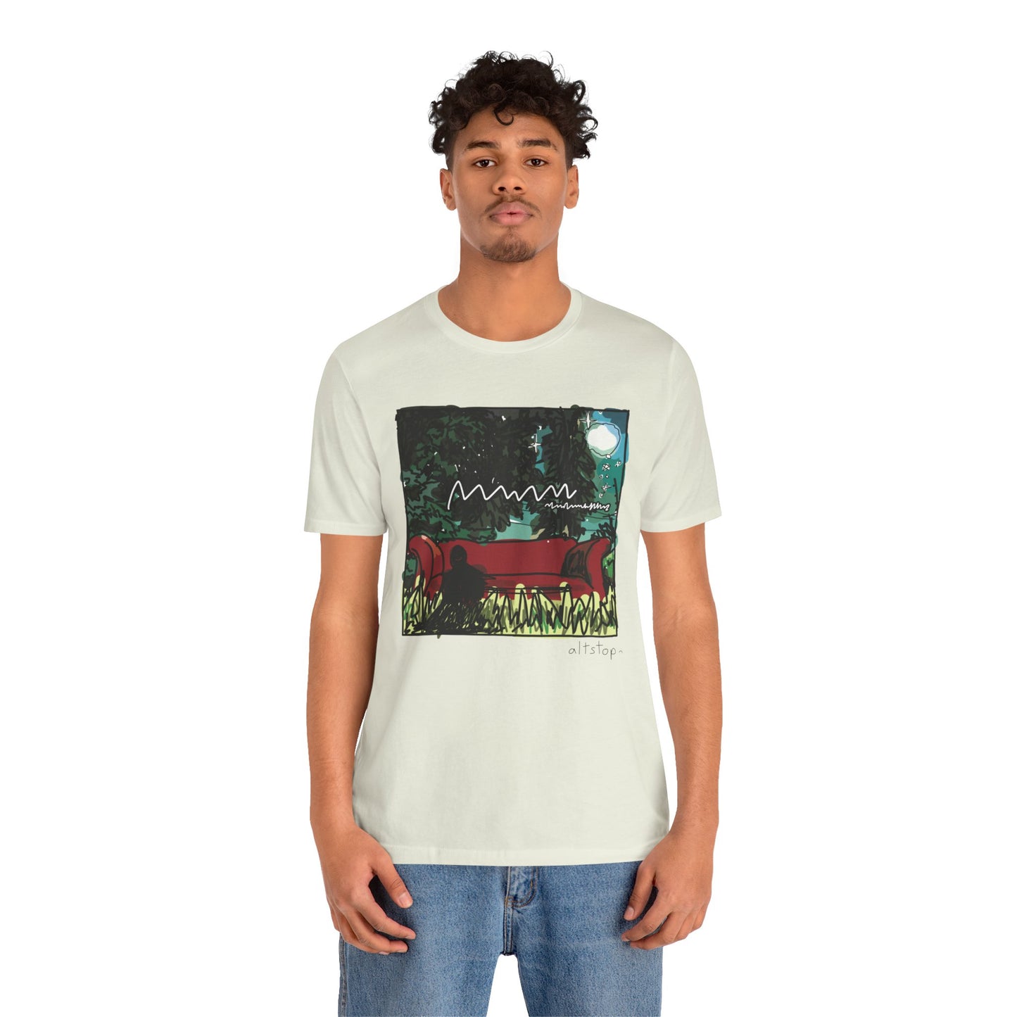 couch in the yard deluxe tee