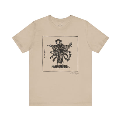 four-handed floating knight tee
