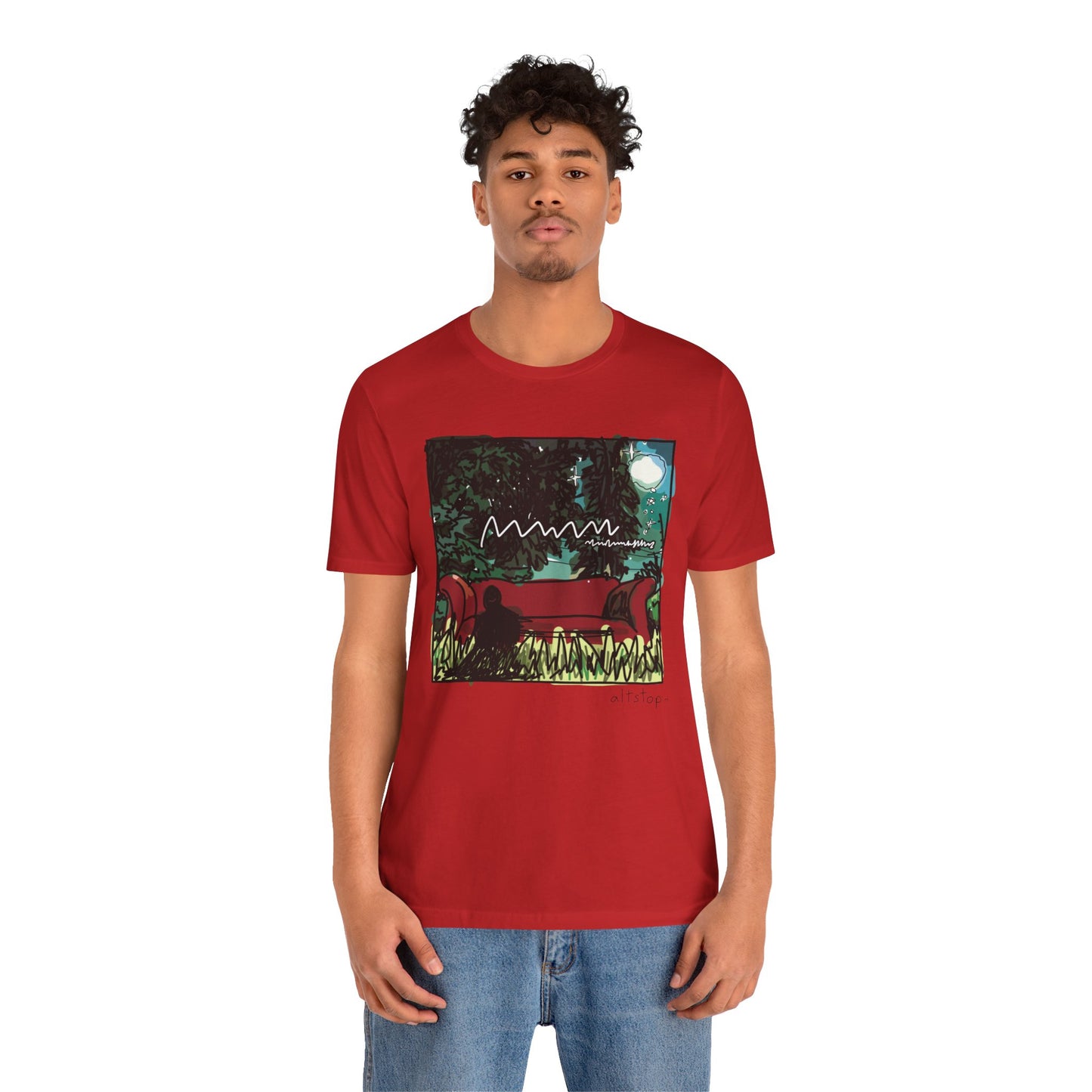 couch in the yard deluxe tee