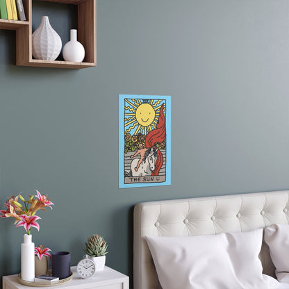 sun tarot card poster