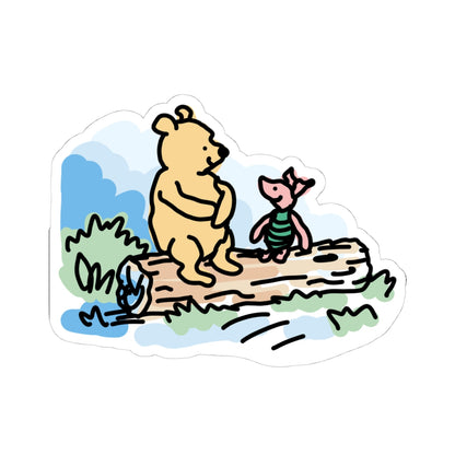 pooh & piglet sticker