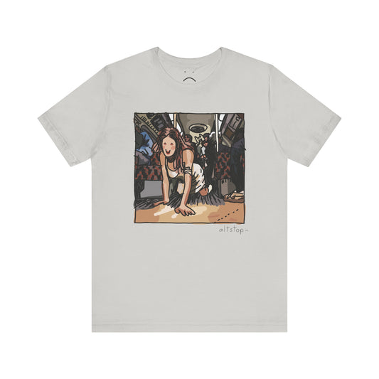 crawling on the subway deluxe tee