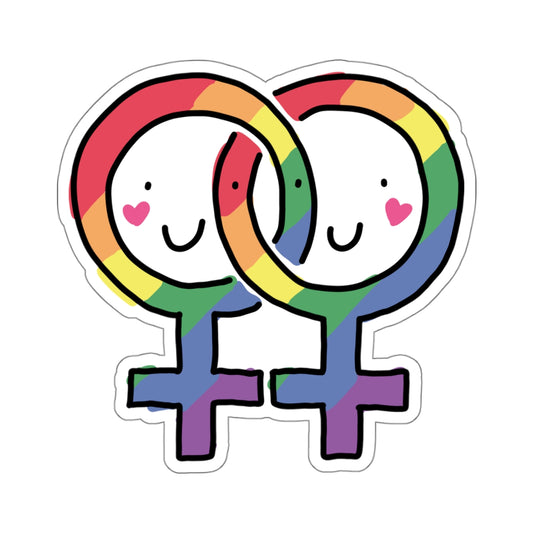 lesbian luv sticker #1