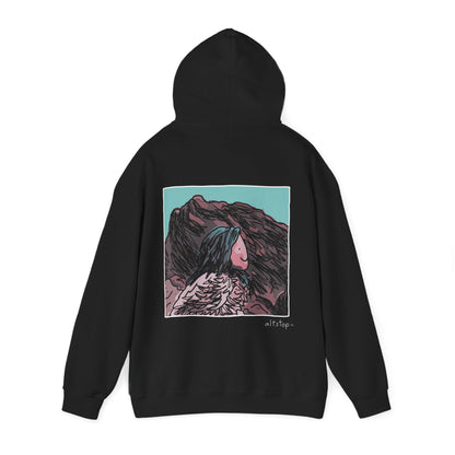 blue hair lands deluxe hoodie