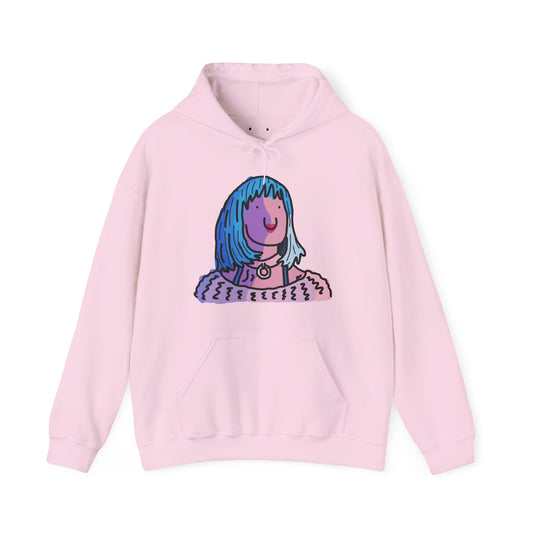 blue hair lands deluxe hoodie