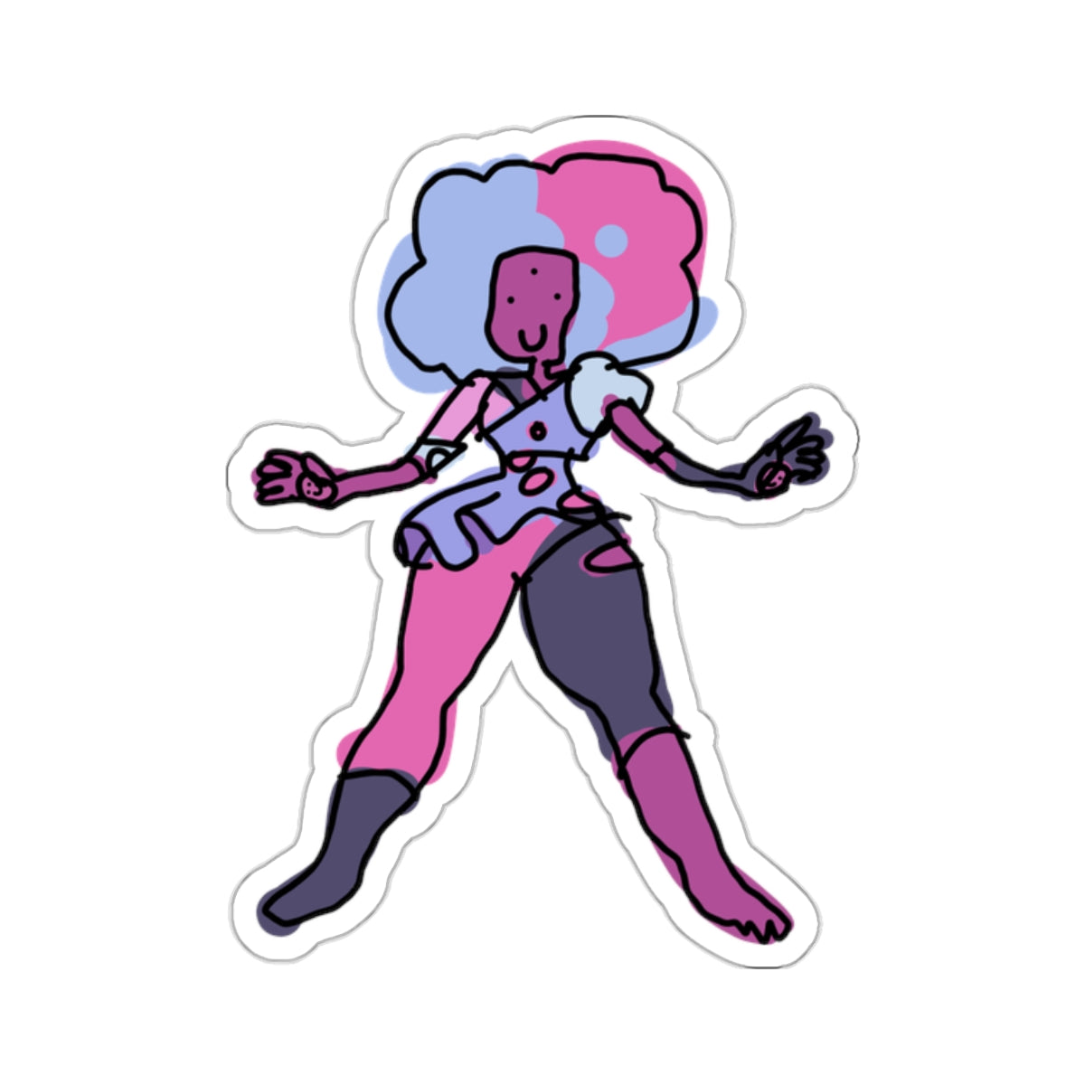 gay space rock sticker