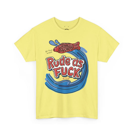 rude as fuck fish tee