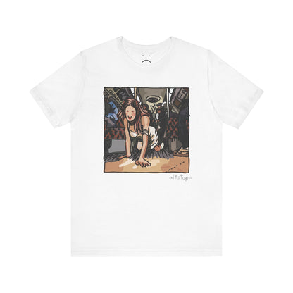 crawling on the subway deluxe tee