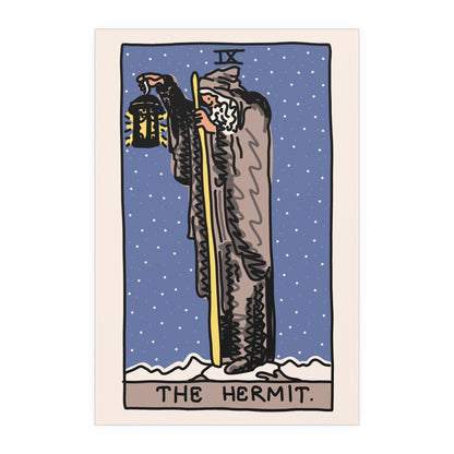 hermit tarot card poster