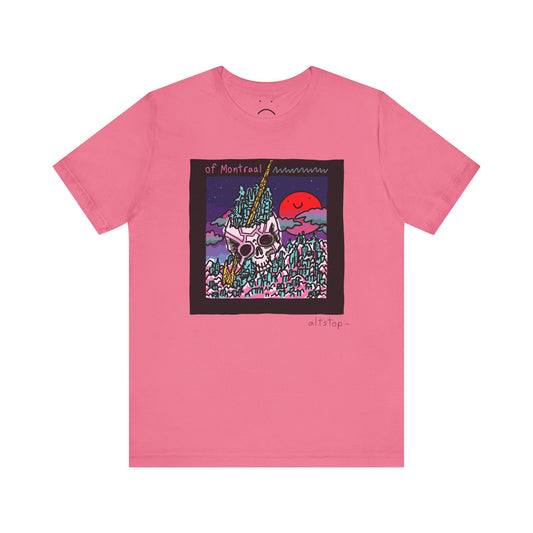 skull city sunset deluxe tee