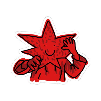 red star sticker