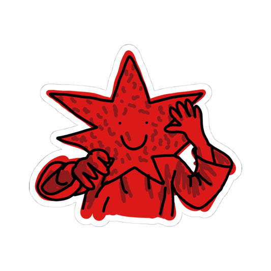 red star sticker