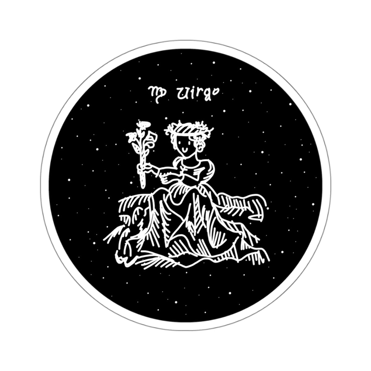 virgo zodiac sticker