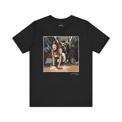 crawling on the subway deluxe tee