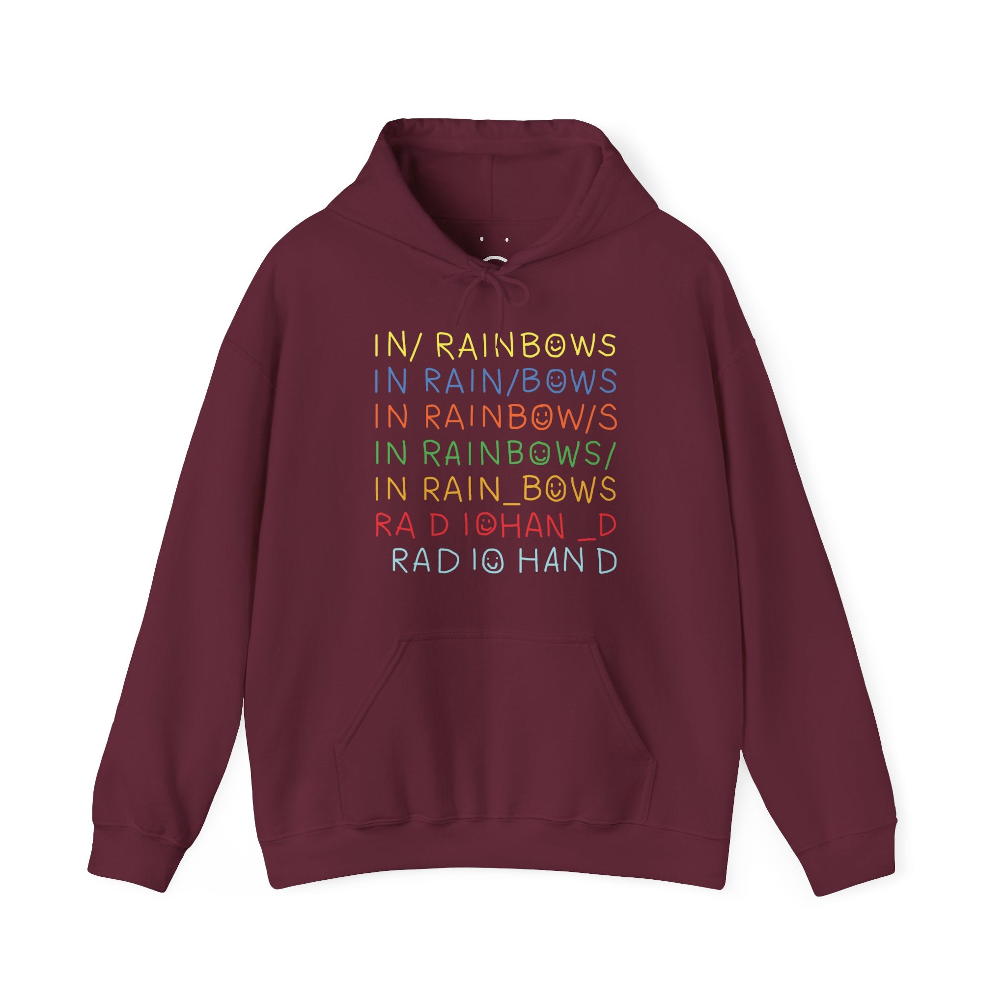 in rainbows hoodie